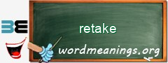 WordMeaning blackboard for retake